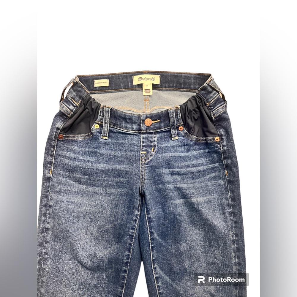 Madewell Adjustable Side Panel Maternity Skinny J… - image 2